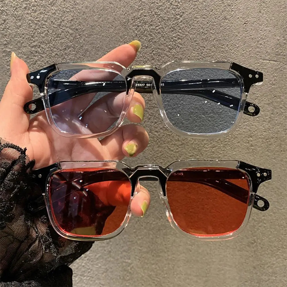 DRAVEN — Cool Square Sunglasses – Retro 90s Ocean Tint