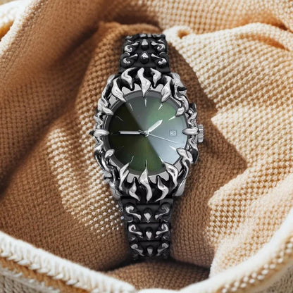 Neo Era – Men’s Y2K Retro Watch with Alabaster Claw Design – Elegant Men's Accessory | Accessorio Uomo Elegante