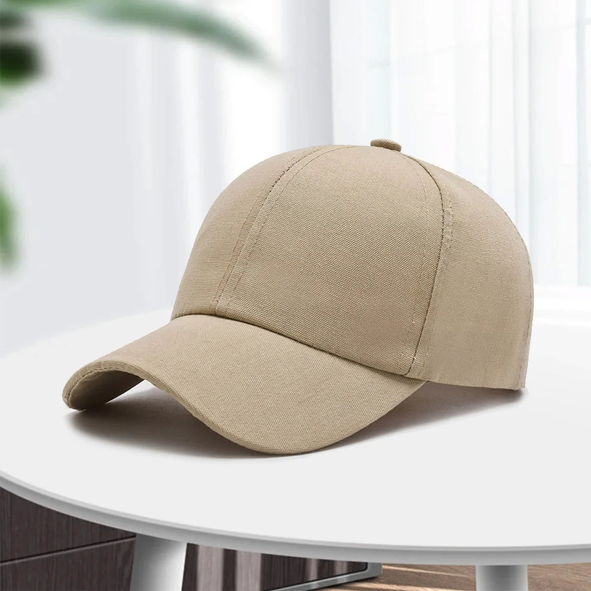 DRAVEN — Plain Curved Visor Cap – Unisex Minimal Street Style