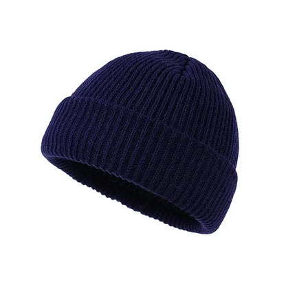 Classic Wool Beanie – Minimal Warm Knit Hat – Elegant Men's Accessory | Accessorio Uomo Elegante