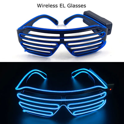 Wireless LED Glow Sunglasses – Carnival Party Style