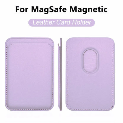 MagSafe Leather Wallet Case iPhone 17 16 15 14 Pro Max