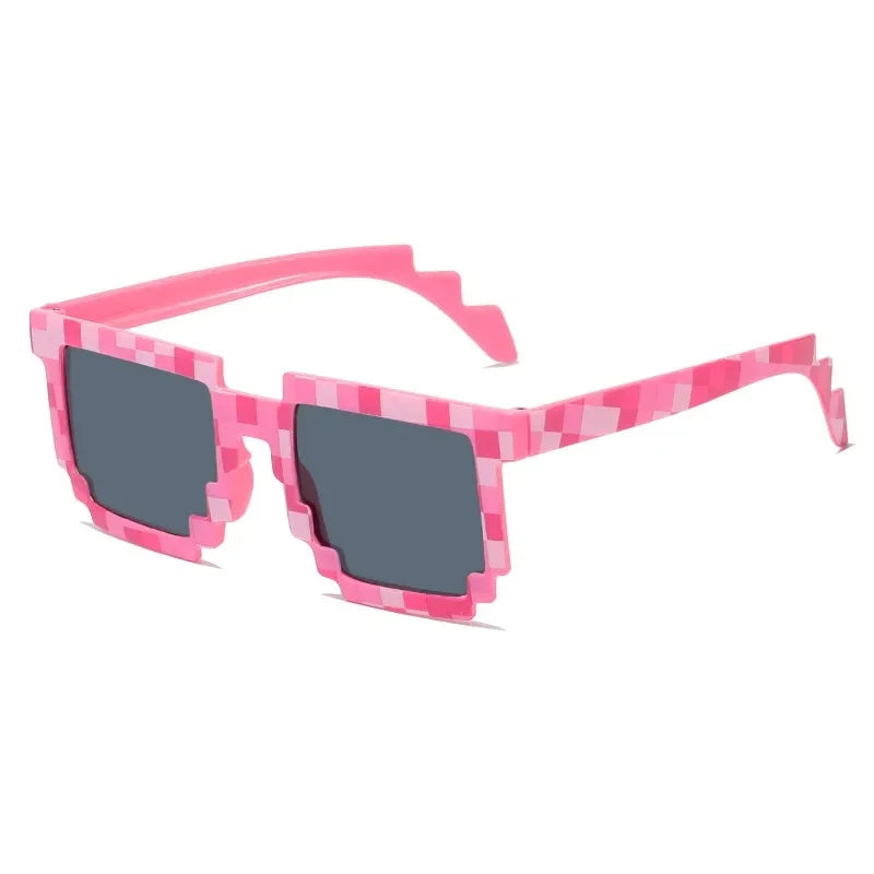 DRAVEN — Pixel Mosaic Sunglasses – Gamer Retro Style