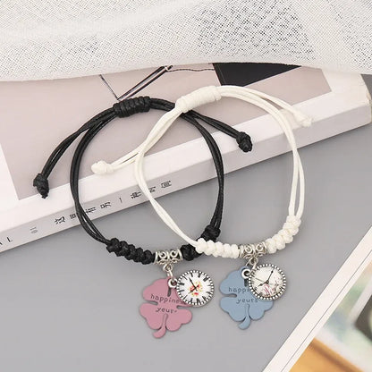 Star Charm Couple Rope Bracelets – Elegant Men's Accessory | Accessorio Uomo Elegante