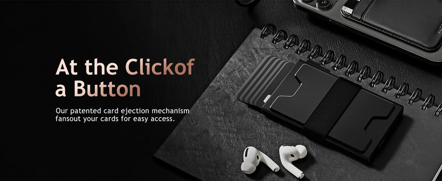 DRAVEN — Metal Pop Up Wallet Men RFID Slim Card Holder