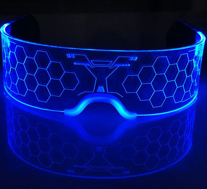 LED Luminous Sunglasses – Futuristic Glow Party Eyewear – Elegant Men's Accessory | Accessorio Uomo Elegante