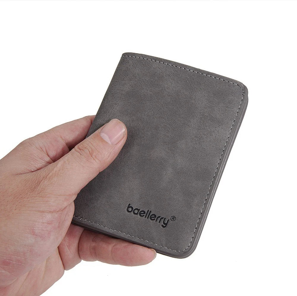 DRAVEN — Baellerry PU Leather Wallet Men Minimalist Money Clip