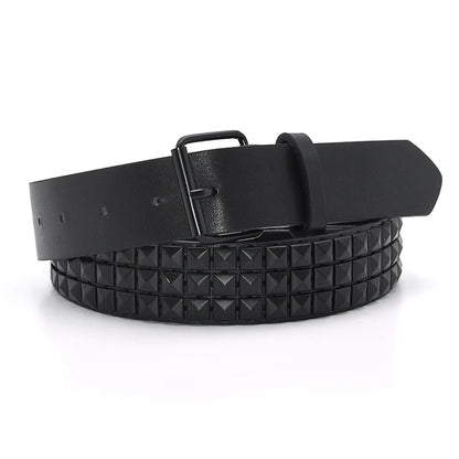 Pyramid Studded Belt Unisex Punk Rock Style – Elegant Men's Accessory | Accessorio Uomo Elegante