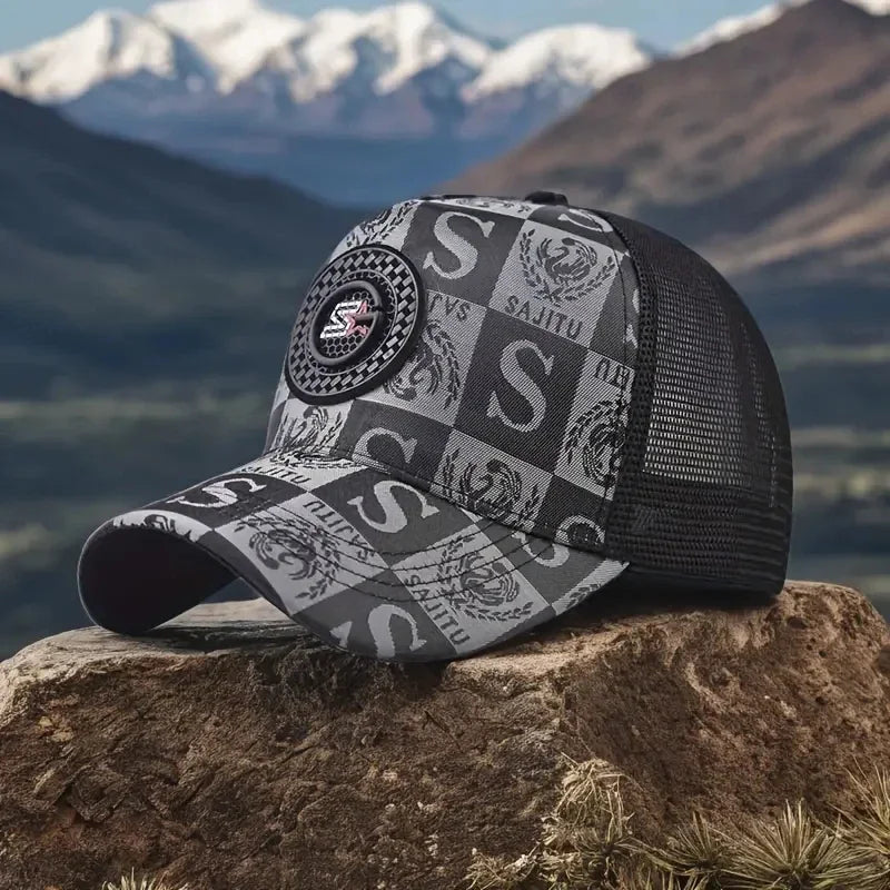 DRAVEN — 2025 Luxury Mesh Baseball Cap – Breathable Streetwear Trucker Hat for Men & Women