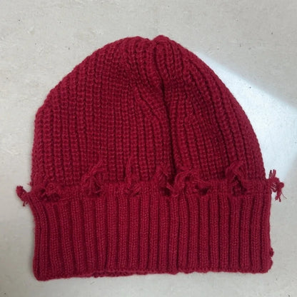 Broken Brim Knit Beanie – Unisex  Winter Style