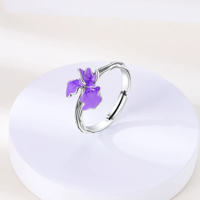 Blue Zircon Butterfly Silver Ring – Elegant Men's Accessory | Accessorio Uomo Elegante