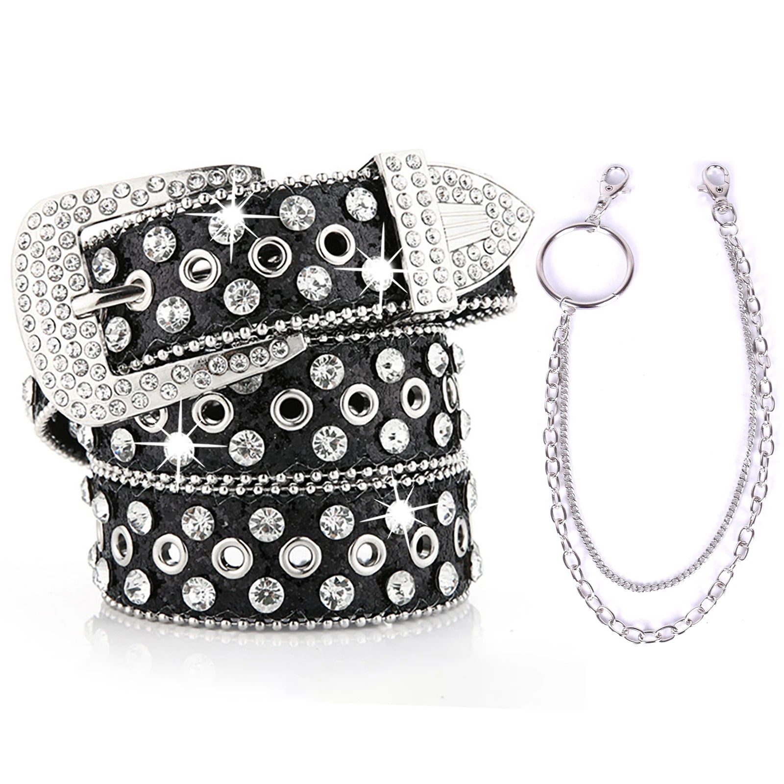 Y2K Gothic Chain Belt Women 2025 Shiny Punk Design – Elegant Men's Accessory | Accessorio Uomo Elegante