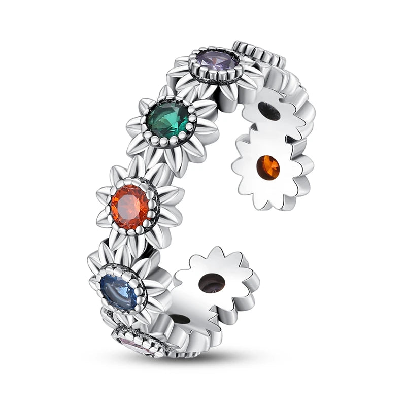 DRAVEN — Blue Zircon Butterfly Silver Ring