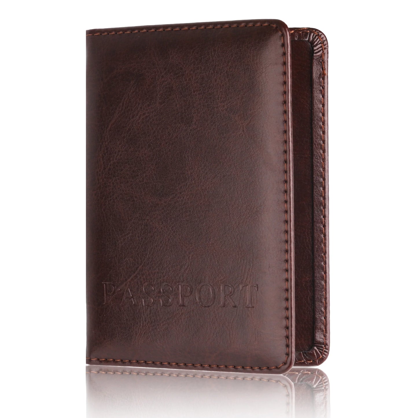 DRAVEN — Leather Passport Holder Travel Wallet Unisex Organizer