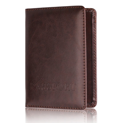 Leather Passport Holder Travel Wallet Unisex Organizer – Elegant Men's Accessory | Accessorio Uomo Elegante