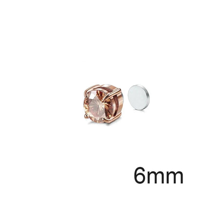 Shining Zircon Magnetic Ear Studs – Elegant Men's Accessory | Accessorio Uomo Elegante