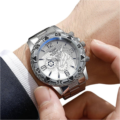 Men’s Slim Chronograph Watch – Stainless Steel – Elegant Men's Accessory | Accessorio Uomo Elegante