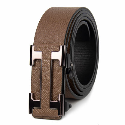 Luxury Leather Belt Men Classic Business Style – Elegant Men's Accessory | Accessorio Uomo Elegante