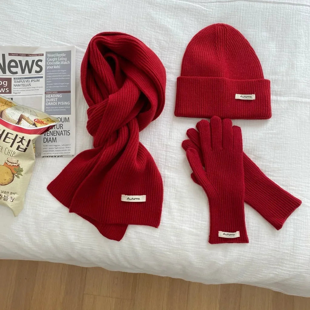 DRAVEN — 2025 Women’s Winter Set – Warm Hat & Scarf Combo