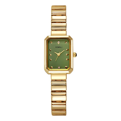 Chic Geometry – Women’s Square Quartz Watch 2025 Edition – Elegant Men's Accessory | Accessorio Uomo Elegante