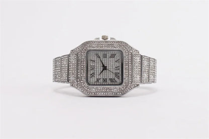 Frozen Legacy – 2025 Unisex Crystal Diamond Watch – Elegant Men's Accessory | Accessorio Uomo Elegante