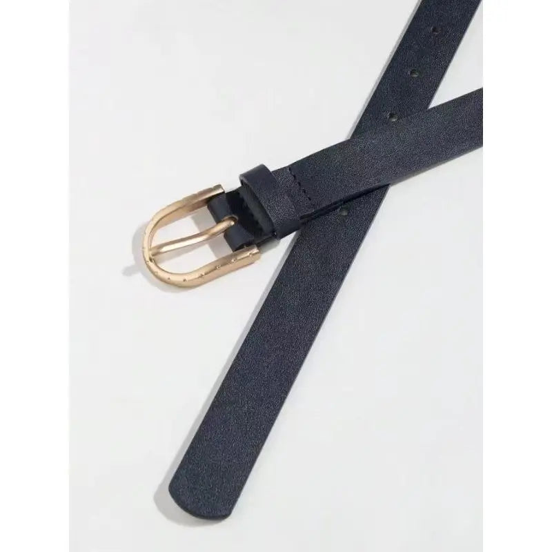 DRAVEN — Women's Glossy Belt Casual Versatile Basic Style