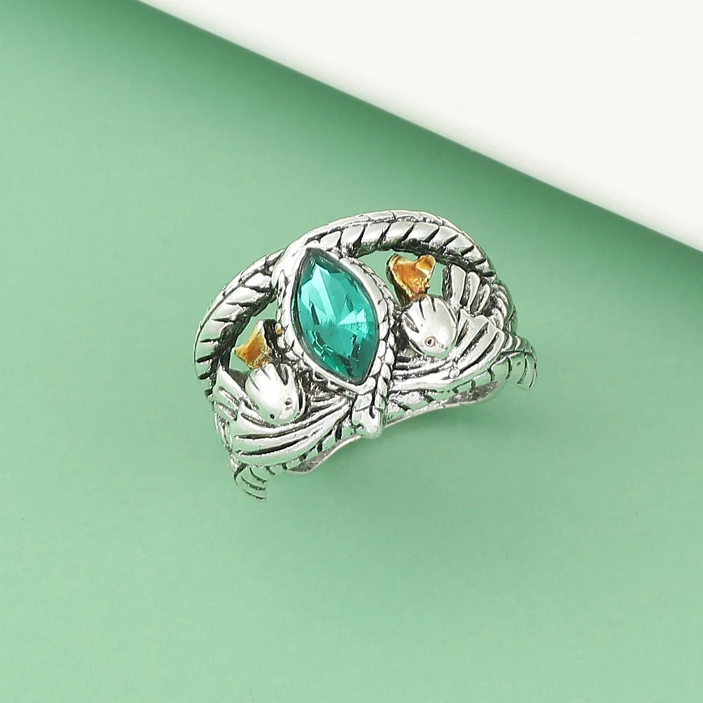 DRAVEN — Lord of Barahir Green Crystal Ring