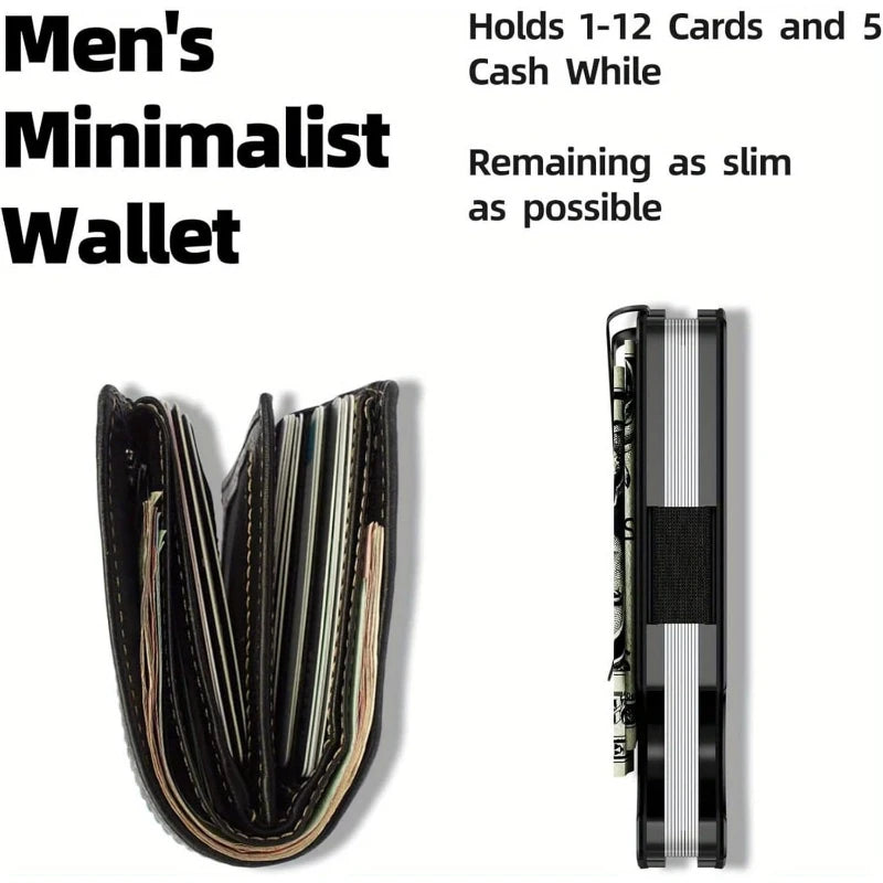DRAVEN — Slim Metal Wallet Men RFID Blocking Front Pocket Money Clip