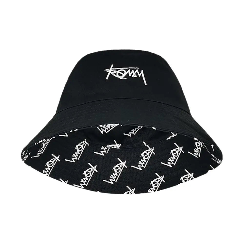 DRAVEN — Letter Embroidered Bucket Hat – Unisex Casual Street Style