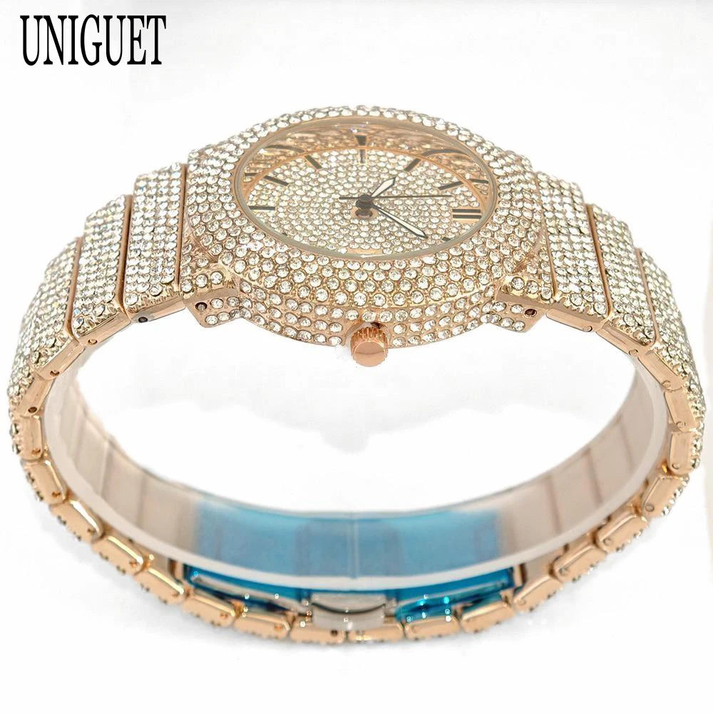 DRAVEN — Arctic Blaze – Men’s Ice Steel Luxury Watch 2025 Edition