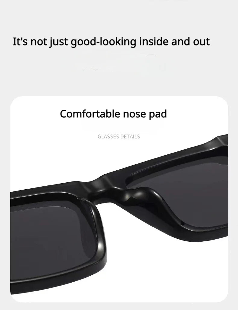Minimal Square Luxury Sunglasses – Unisex Fashion Shades – Elegant Men's Accessory | Accessorio Uomo Elegante