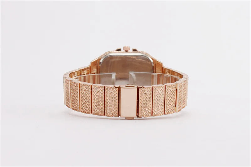 Frozen Legacy – 2025 Unisex Crystal Diamond Watch – Elegant Men's Accessory | Accessorio Uomo Elegante