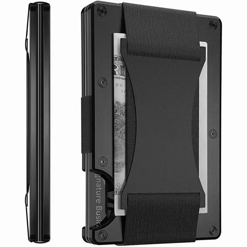 DRAVEN — Forged Carbon Fiber Slim Wallet Men RFID Money Clip