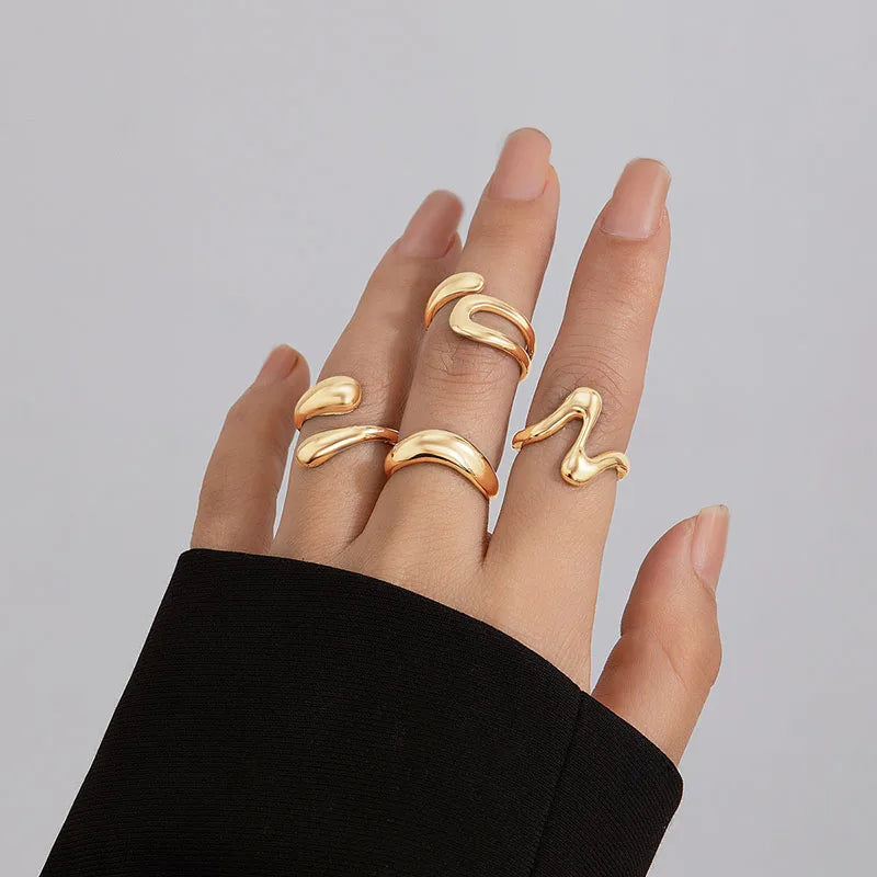 DRAVEN — Irregular Geometric Punk Ring