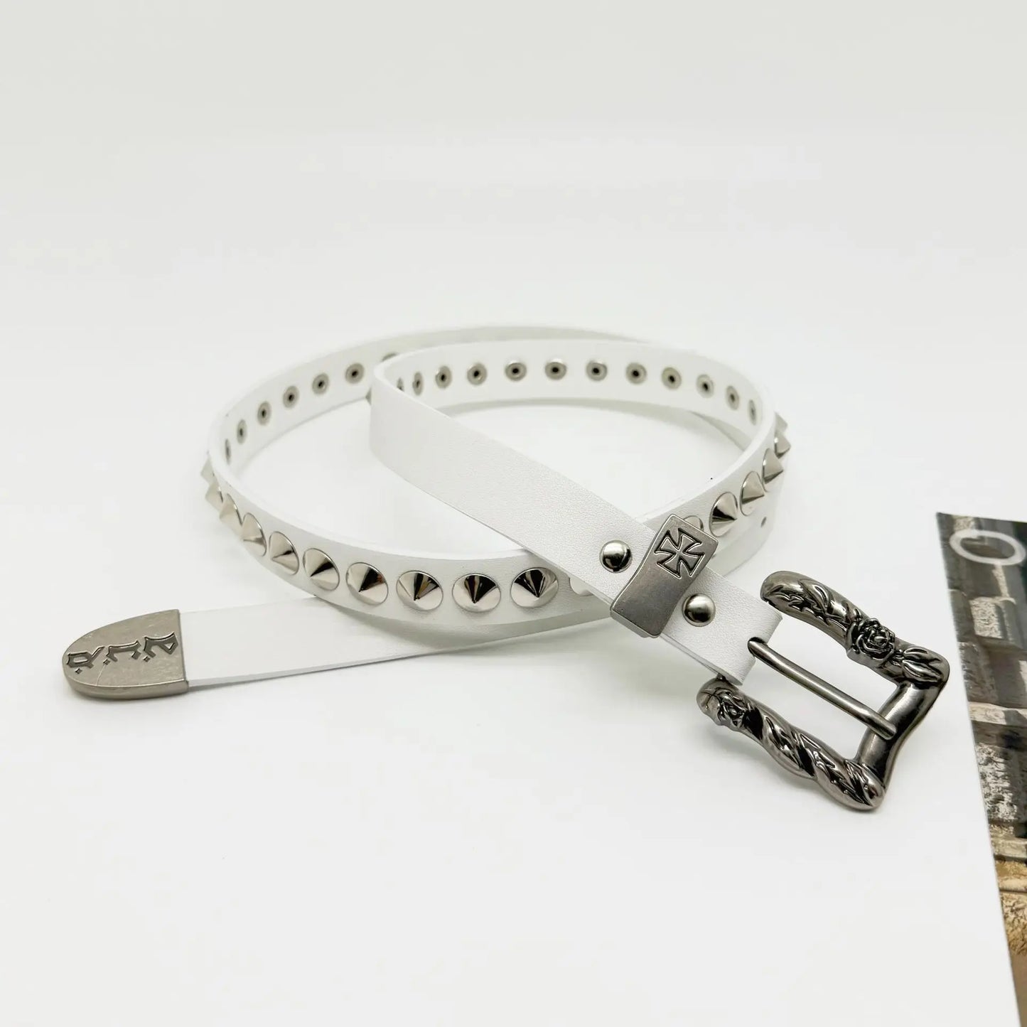 DRAVEN — Y2K Punk PU Leather Belt Unisex Gothic Corset Design