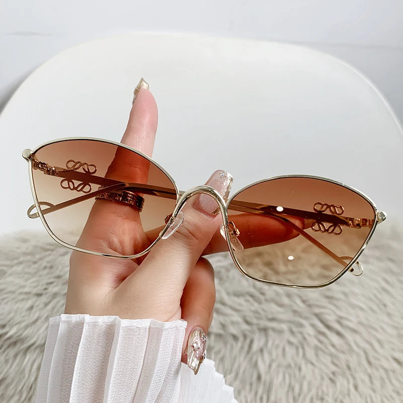 DRAVEN — Metal Cat-Eye Sunglasses – Trendy Street Style