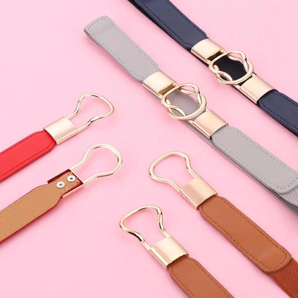 DRAVEN — Elastic Leaf Belt Women Thin Elegant Waistban