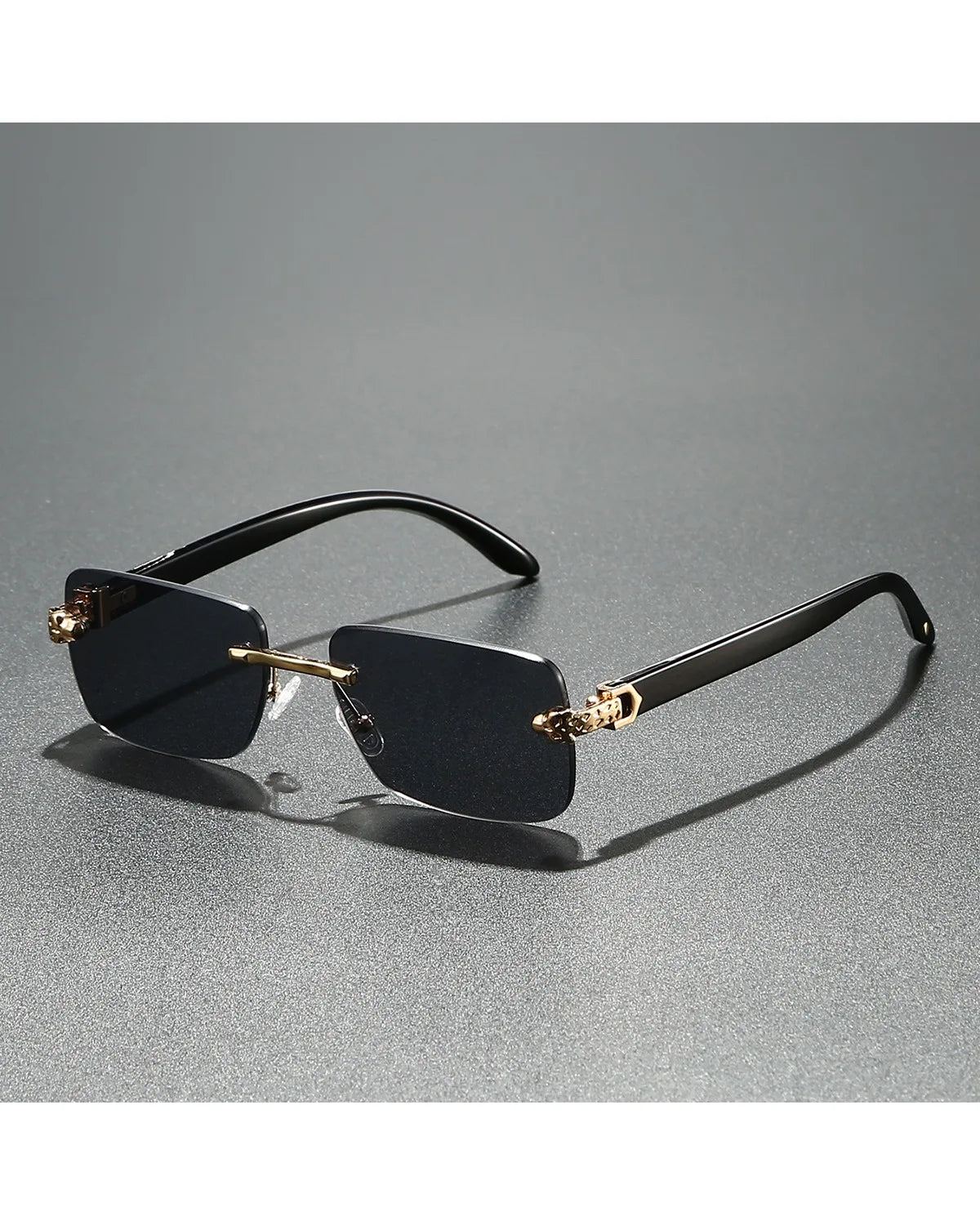 DRAVEN — Vintage Oval Sunglasses – Clear Lens Metal Frame