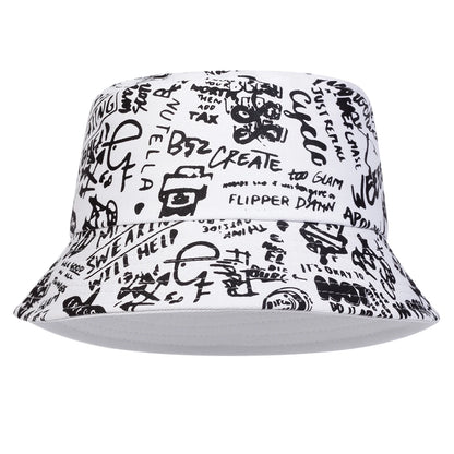 88 Graffiti Print Bucket Hat – Unisex Street Style