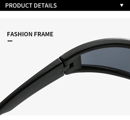 Narrow Frame Tech Sunglasses – Futuristic Cycling Style – Elegant Men's Accessory | Accessorio Uomo Elegante