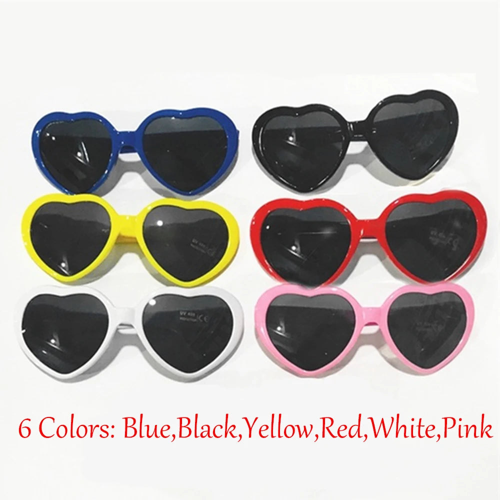 Heart Diffraction Glasses – Light Effect Love Party Eyewear – Elegant Men's Accessory | Accessorio Uomo Elegante