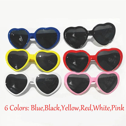 Heart Diffraction Glasses – Light Effect Love Party Eyewear – Elegant Men's Accessory | Accessorio Uomo Elegante