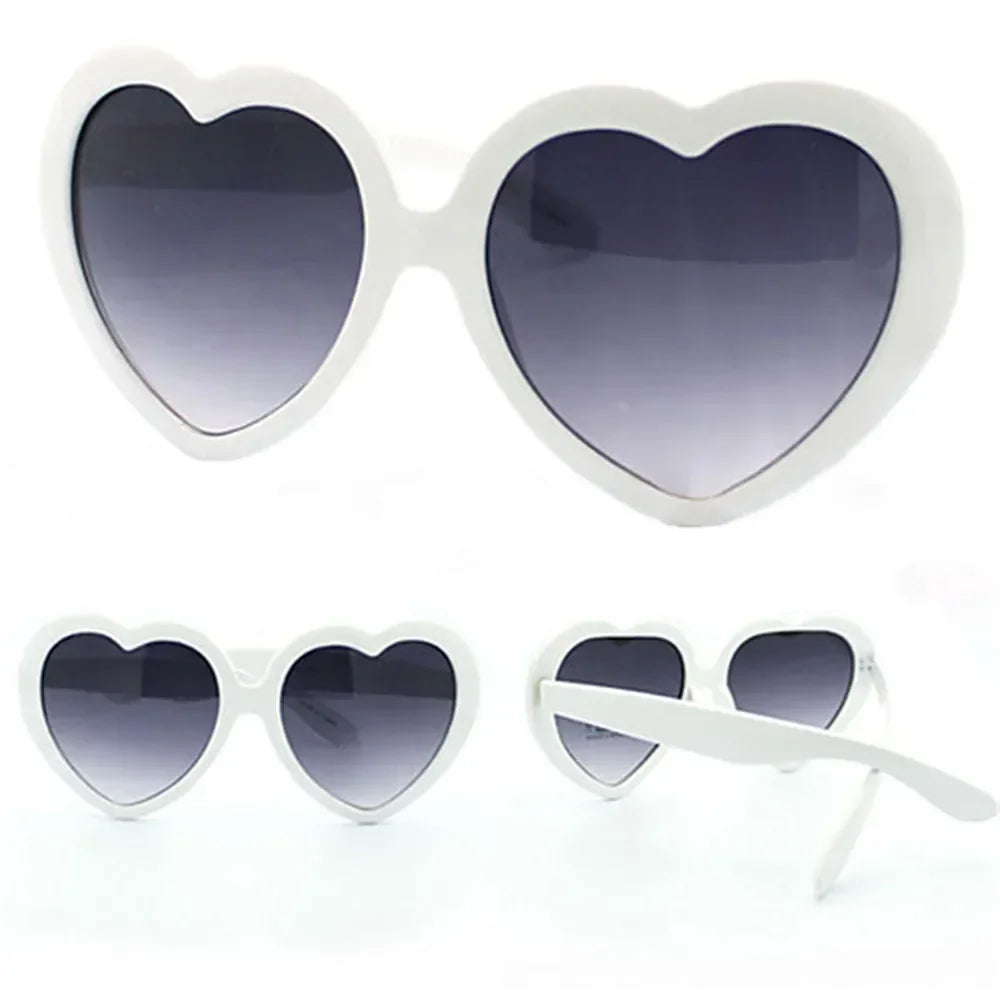 DRAVEN — Heart Shaped Sunglasses – Oversized Retro Love UV400 Shades