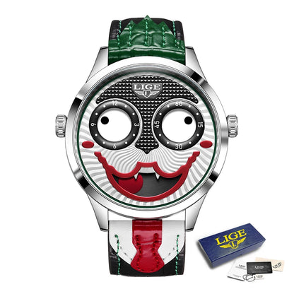 Joker Spirit – Men’s Creative Watch with Leather Strap & Waterproof Design – Elegant Men's Accessory | Accessorio Uomo Elegante