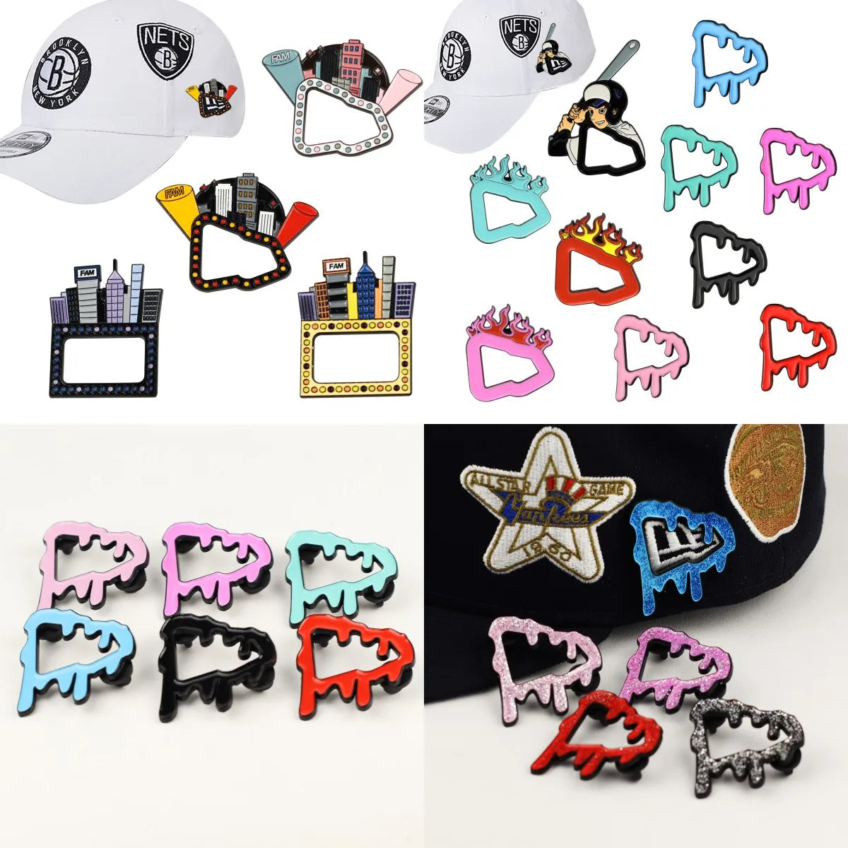 DRAVEN — Virgin Mary Metal Pin – Retro Baseball Cap Brooch