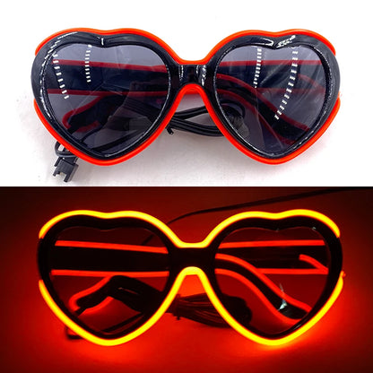 Neon Glow Party Sunglasses – LED Light-Up Style