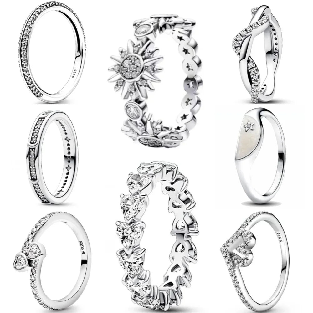 DRAVEN — Silver Heart & Pearl Rose Ring