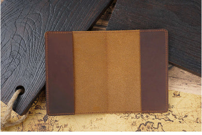 Genuine Leather Portugal Passport Holder Travel Wallet – Elegant Men's Accessory | Accessorio Uomo Elegante