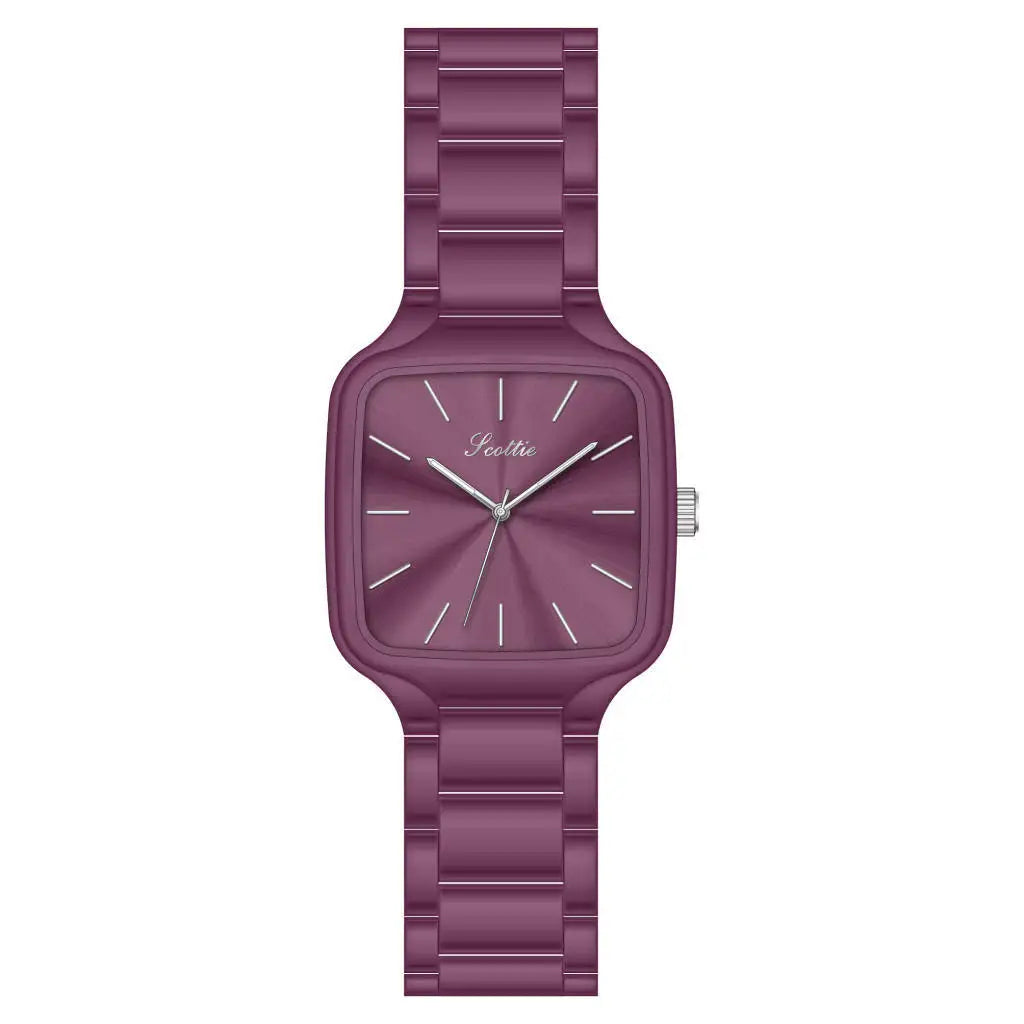 DRAVEN — Contemporary Grace – Women’s Square Alloy Watch 2025 Edition