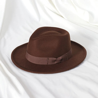 Elegant Wool Fedora – Unisex Classic Jazz Hat